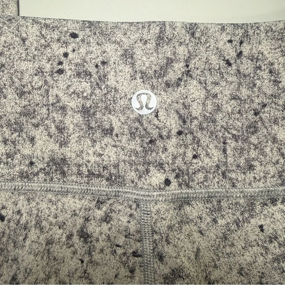 Lululemon Wunder Under High Rise Leggings Size 6 Speckled‎ Gray 28